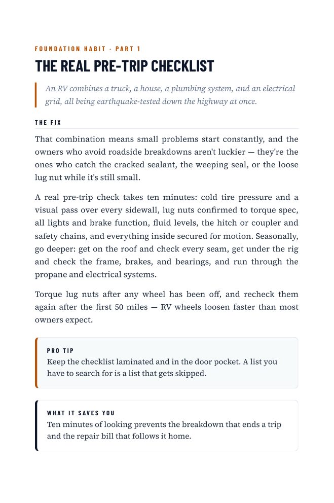 The Real Pre-Trip Checklist