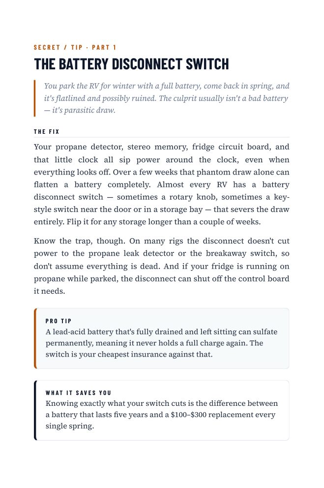 The Battery Disconnect Switch